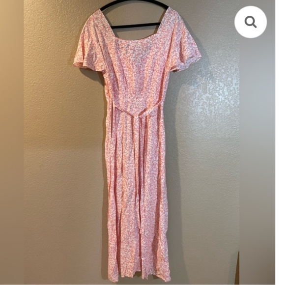 Faithfull The Brans Elegant Pink Floral Dress NWT - Picture 4 of 9